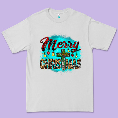 Merry Christmas Wood Slice Ornament Premium Tee Designed By Jahusdesignshop
