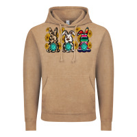 Vintage Coffee western bunny Vintage Hoodie - MaliasSmallBusiness
