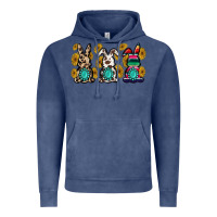 Vintage Denim western bunny Vintage Hoodie - MaliasSmallBusiness