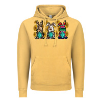 Vintage Mustard western bunny Vintage Hoodie - MaliasSmallBusiness