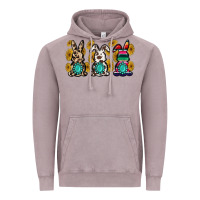 Vintage Zinc western bunny Vintage Hoodie - MaliasSmallBusiness