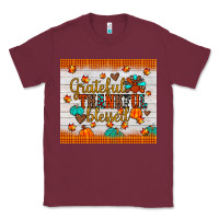Burgundy grateful thankful blessed Classic Tee - JahusDesignShop