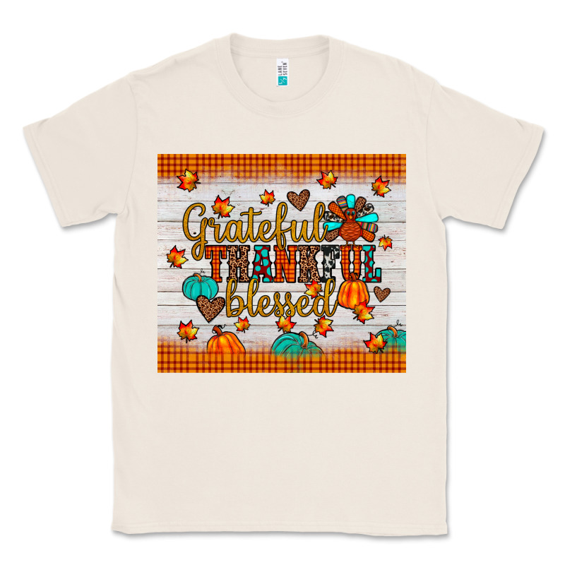 Grateful Thankful Blessed Classic Tee by JahusDesignShop | Teevron