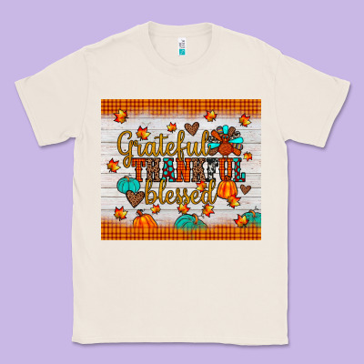 Grateful Thankful Blessed Classic Tee Designed By Jahusdesignshop