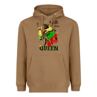 Toasted Coconut little melanin queen Heavyweight Hoodie - CowGirlArtShop