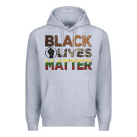 Heather Grey black lives matter juneteenth Premium Hoodie - CowGirlArtShop