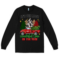Black its the most wonderful time of the year Long Sleeve Tee - MaliasSmallBusiness
