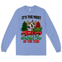 Colony Blue its the most wonderful time of the year Long Sleeve Tee - MaliasSmallBusiness