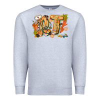 Heather Grey fall rt Premium Sweatshirt - CowGirlArtShop