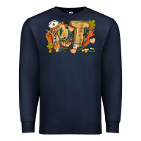Navy fall rt Premium Sweatshirt - CowGirlArtShop