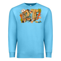 Ocean Blue fall rt Premium Sweatshirt - CowGirlArtShop