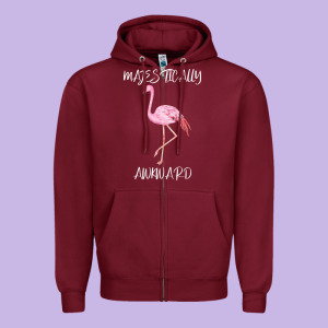 Majestically Awkward Zipper Hoodie Designed By Bettercallsaul