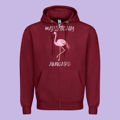 Majestically Awkward Zipper Hoodie Designed By Bettercallsaul