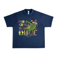 Navy mardi gras dude alligator Urban Heavy Tee - MaliasSmallBusiness