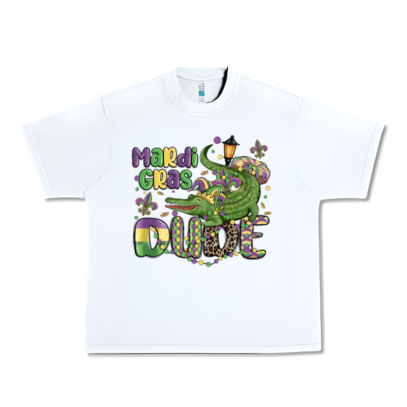 Mardi Gras Dude Alligator Urban Heavy Tee by MaliasSmallBusiness | Teevron