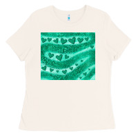 Bone green glitter heart Ladies Tee - JahusDesignShop
