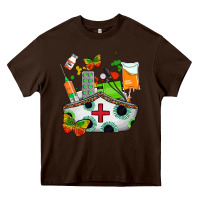 Chocolate Brown nurse   juneteenth Heavy Core Tee - AdoDesignShop