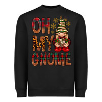 Black Oh my gnome Heavyweight Sweatshirt - NancyCooperArtShop