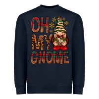 Navy Oh my gnome Heavyweight Sweatshirt - NancyCooperArtShop