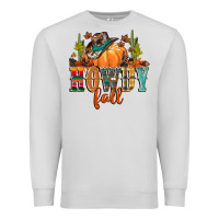 Dove Grey howdy fall Premium Sweatshirt - CowGirlArtShop