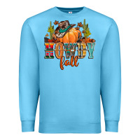 Ocean Blue howdy fall Premium Sweatshirt - CowGirlArtShop