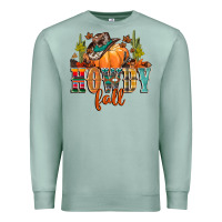 Seafoam howdy fall Premium Sweatshirt - CowGirlArtShop