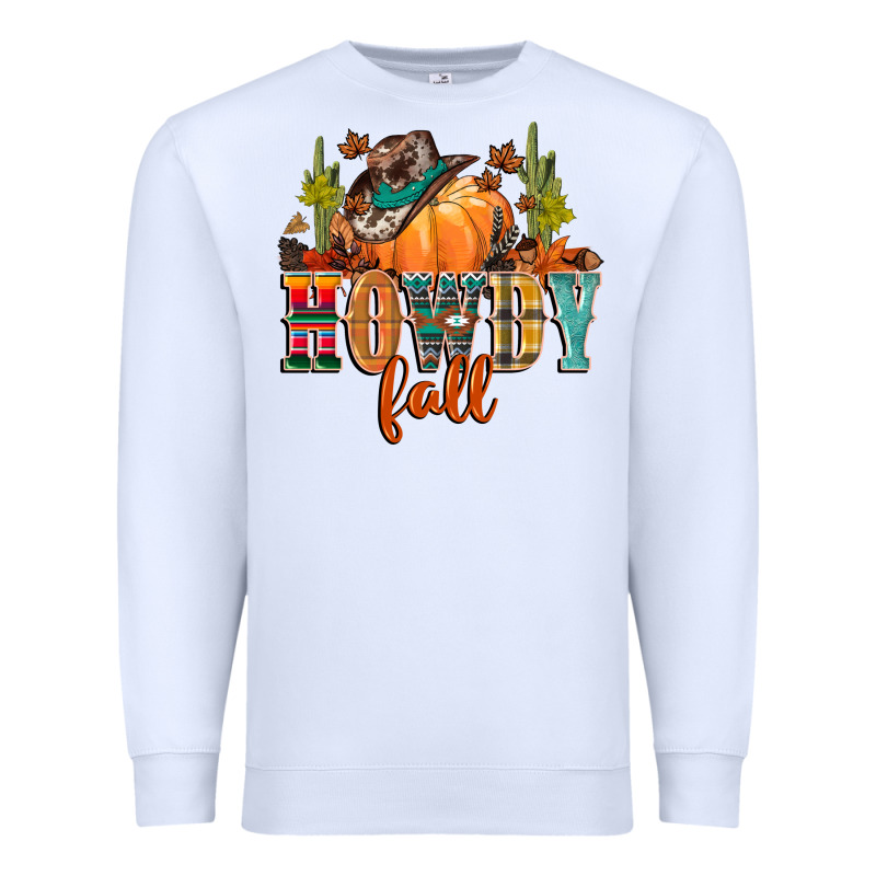 Howdy Fall Premium Sweatshirt by CowGirlArtShop | Teevron