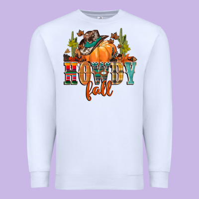Howdy Fall Premium Sweatshirt Designed By Cowgirlartshop