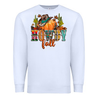 White howdy fall Premium Sweatshirt - CowGirlArtShop
