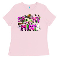 Bubblegum Pink spooky mini Ladies Tee - AdoDesignShop