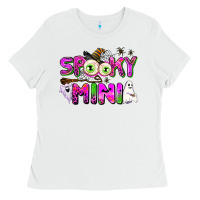White spooky mini Ladies Tee - AdoDesignShop