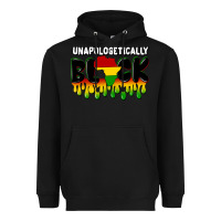 Black unapologetically black Heavyweight Hoodie - CowGirlArtShop