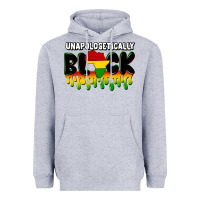 Heather Grey unapologetically black Heavyweight Hoodie - CowGirlArtShop