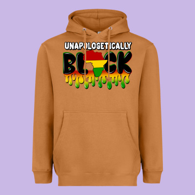 Unapologetically Black Heavyweight Hoodie Designed By Cowgirlartshop
