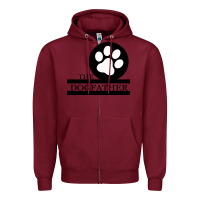 Burgundy The DogFather Zipper Hoodie - Bettercallsaul