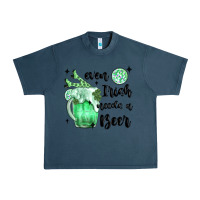 Midnight Navy even ırısh needs a beer Urban Heavy Tee - MaliasSmallBusiness