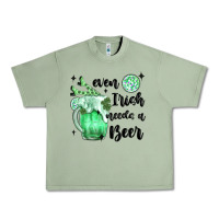 Oil Green even ırısh needs a beer Urban Heavy Tee - MaliasSmallBusiness