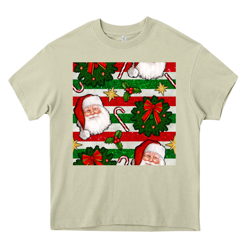 Christmas  Santa Clause And Ornaments Seamless  Pattern Heavy Core Tee by BundleAndBundleShop | Teevron