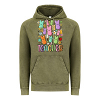 Vintage Olive teacher bunny's Vintage Hoodie - MaliasSmallBusiness
