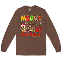 Chestnut merry christmas paws Long Sleeve Tee - MaliasSmallBusiness