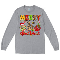 Merry Christmas Paws Long Sleeve Tee | Teevron