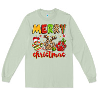 Matcha merry christmas paws Long Sleeve Tee - MaliasSmallBusiness