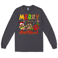 Smoke merry christmas paws Long Sleeve Tee - MaliasSmallBusiness