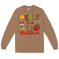 Toasted Coconut merry christmas paws Long Sleeve Tee - MaliasSmallBusiness