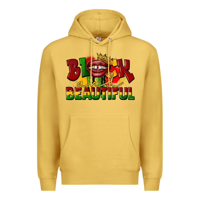 Black And Beautiful Premium Hoodie by CowGirlArtShop | Teevron