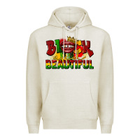 Oatmeal Heather black and beautiful Premium Hoodie - CowGirlArtShop