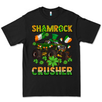 Black shamrocks crusher monster truck with shamrocks Premium Tee - AdoDesignShop