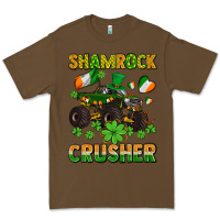 Cacao shamrocks crusher monster truck with shamrocks Premium Tee - AdoDesignShop