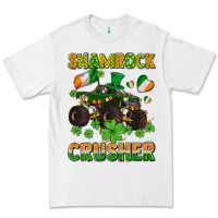 White shamrocks crusher monster truck with shamrocks Premium Tee - AdoDesignShop