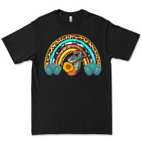 Black cowboy boots and hat rainbow Premium Tee - AdoDesignShop